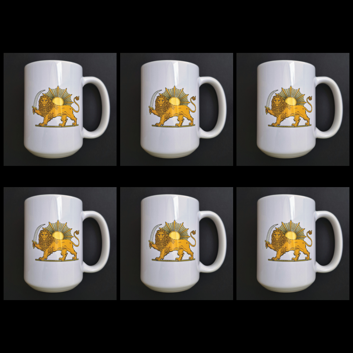 Lion and Sun Mug<br>11 oz, Pack of 6