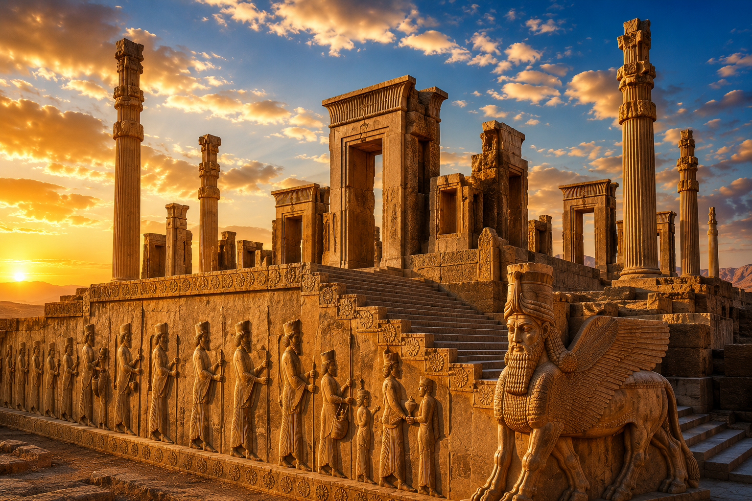 Iran Parcham and Persepolis, Takhte Jamshid